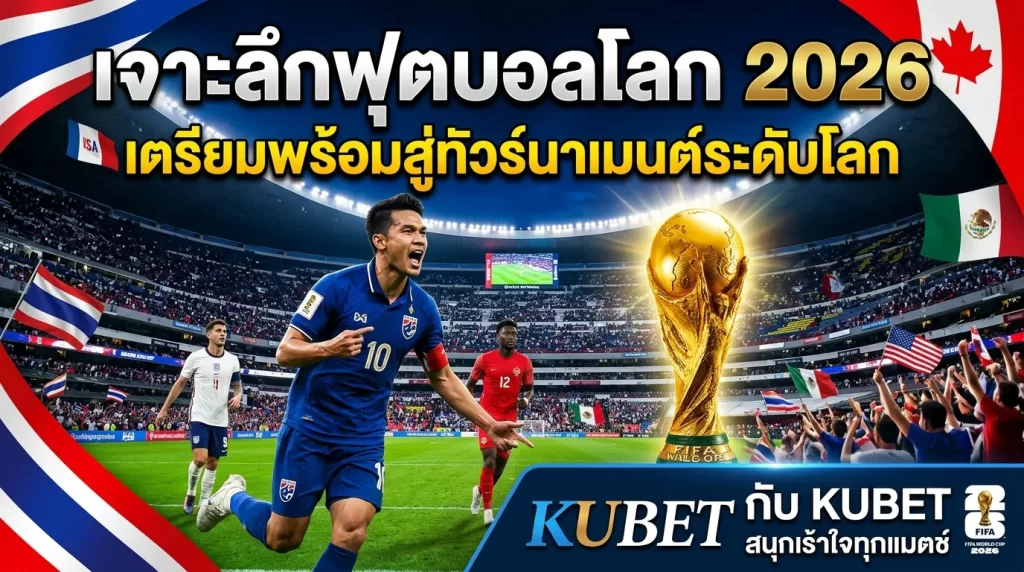 เจาะลึกฟุตบอลโลก 2026: เตรียมพร้อมสู่ทัวร์นาเมนต์ระดับโลกกับ KUBET