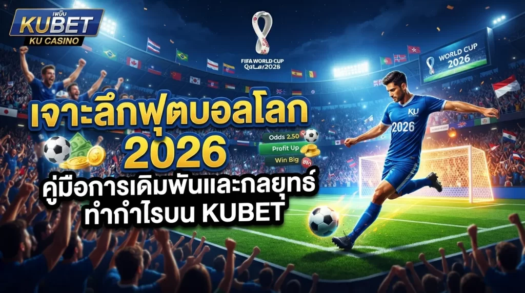 เจาะลึกฟุตบอลโลก 2026: คู่มือการเดิมพันและกลยุทธ์ทำกำไรบน KUBET